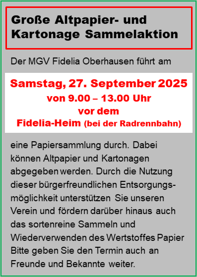 2025 09 27 Altpapiersammlung